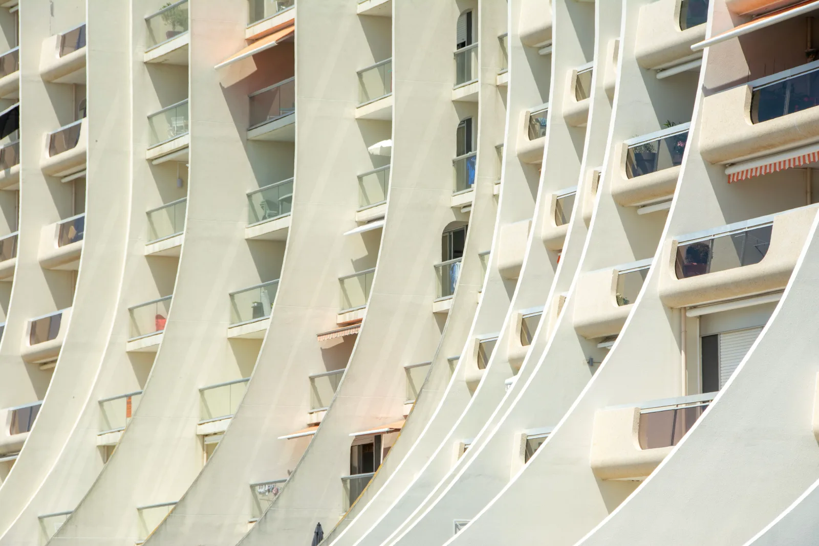 Modern office buildings above the harbour